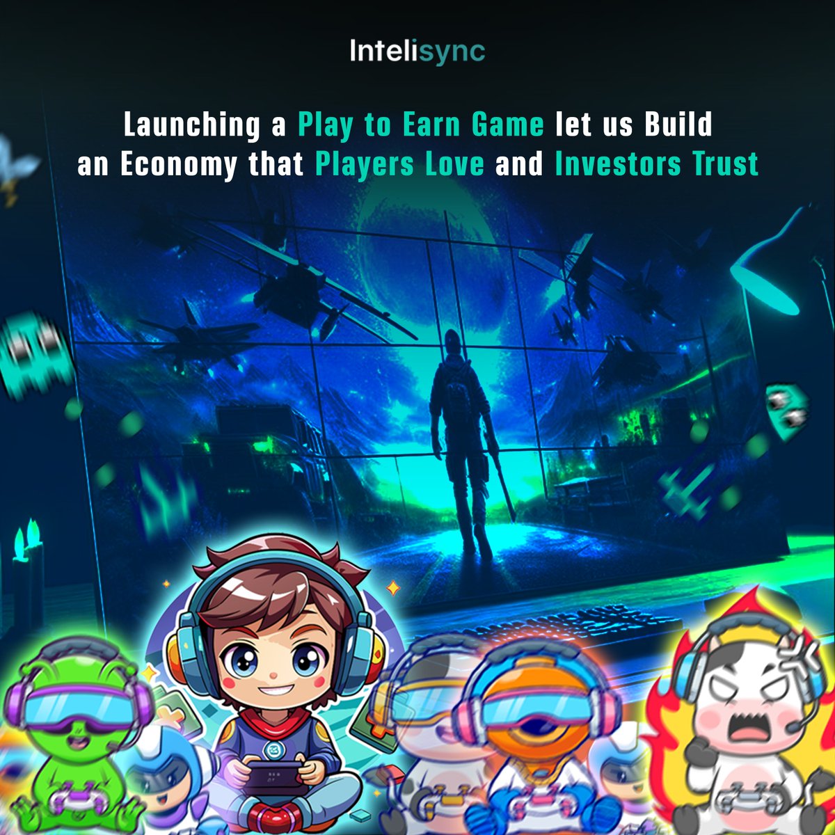 InteliSyncAI's tweet photo. 🎮We build #PlayToEarn games that reward players and gain #investor trust, with smart contracts, #NFTs, #Tokenomics, and more. 

Let’s turn your #Web3 game idea into a thriving ecosystem. 

📌Let's connect @Intelisync_ 

 #Intelisync #GameFi #Web3Gaming #Blockchain #game https://t.co/FCrX6ACKVV