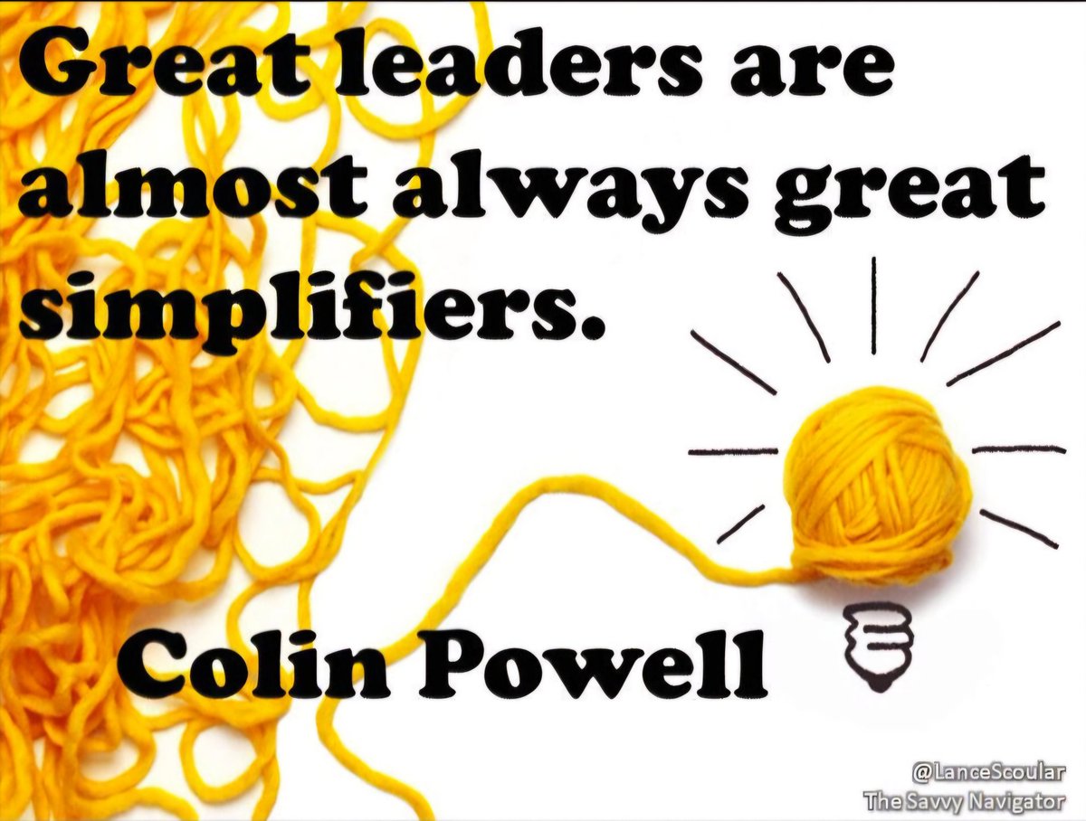 ImportExportME's tweet photo. Great leaders are almost always great simplifiers. 

                              Colin Powell   

#great #leaders #simplifiers https://t.co/aRG8dyoah3