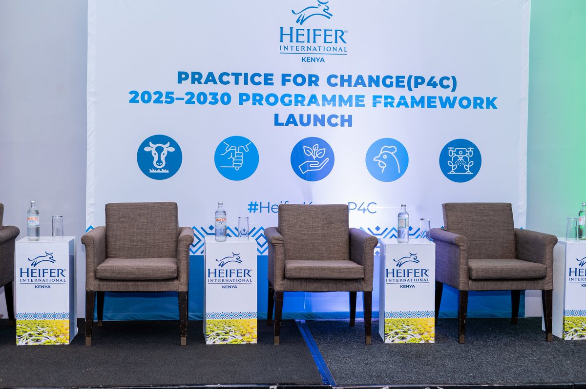 Today marks the launch of an inclusive initiative aimed at supporting women farmers through improved financial access &amp; leadership development, equipping youth with agri-tech skills, implementing climate-smart farming solutions, &amp; fostering partnerships for scale
#HeiferKenyaP4C