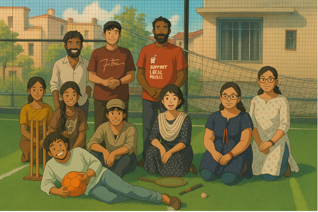 DivihnI's tweet photo. At DivIHN, we honor our commitments and our people. 💪💬

Our Trichy team took a break from night shifts for a fun turf game—recharging, reconnecting, and capturing the moment in Ghibli-style art! 🎨✨

#TeamDivIHN #CultureProgram #GhibliVibes #FunAtWork #WorkLifeBalance https://t.co/iApfuL38qR