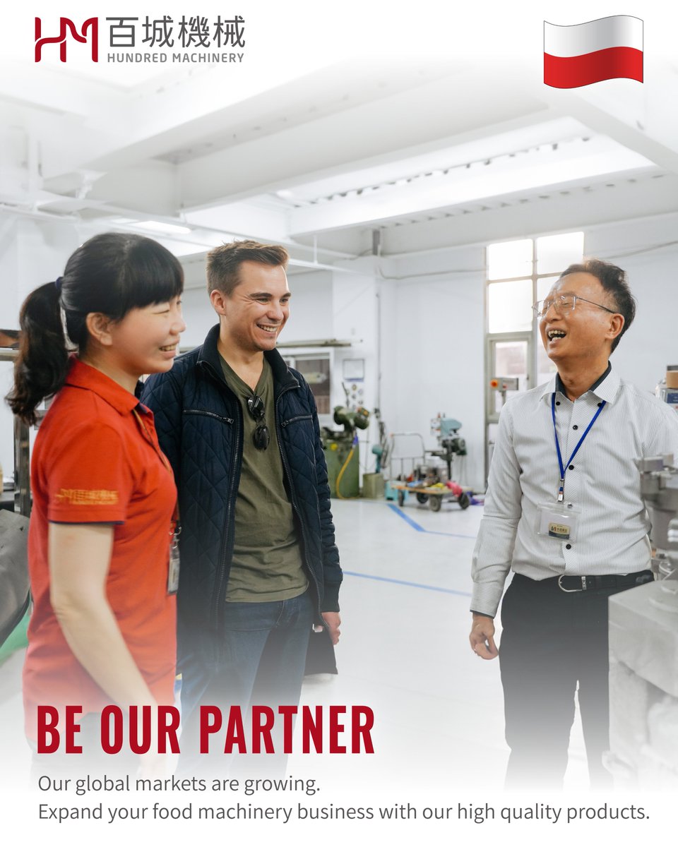 hundredmachine's tweet photo. 🌟 Join Hundred Machinery and Become Our Global Agent! 

Do you want to expand the food machinery business in your country or region?
HM sincerely invites you to become our partner and expand the global market together!

🌟Contact us now
📩https://t.co/Cz8549KnTG
#FoodMachinery https://t.co/cDoPcbgkmt