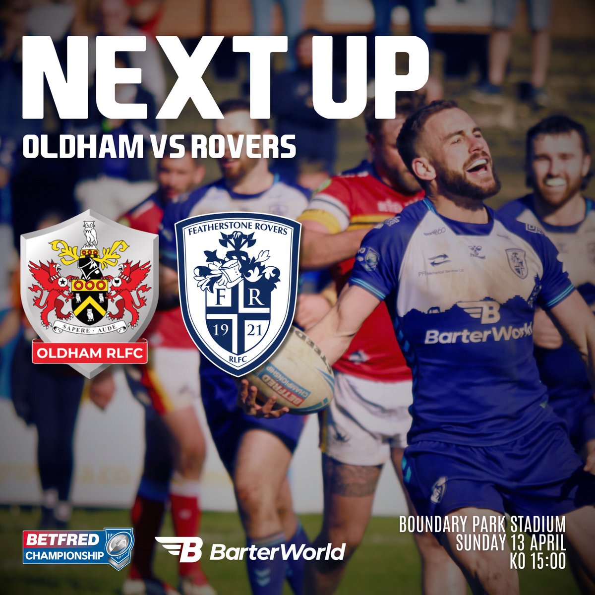 Just two days to go until we’re back at it! 💪

Tickets: shorturl.at/KNCbc

We urge supporters to purchase tickets before the day as prices will increase by £4! 

Rovers fans to be situated in the Jimmy Frizzell Stand. 

#UTR | #BackTheRovers