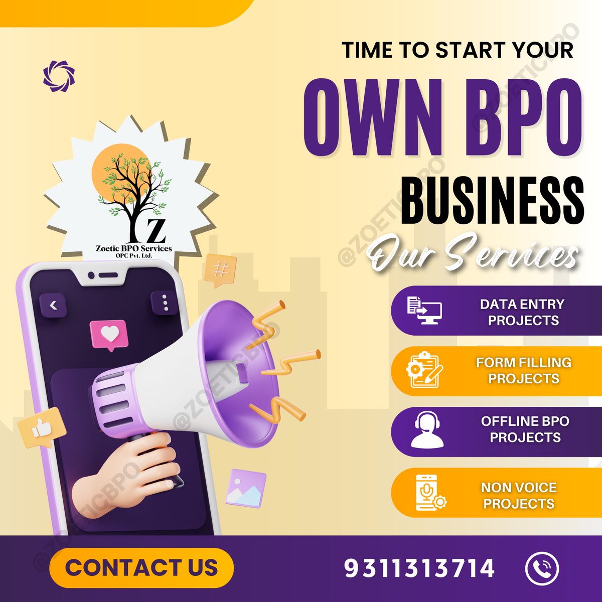 zoeticbpo's tweet photo. "Turning data into decisions  Zoetic BPO Services brings intelligent data entry to your business."
Grow your business with us
Call us: 9311313714
..
.
.
.
.
#DataEntryServices #DataProcessing #ZoeticBPO #DataEntryExperts #BPOServices #OutsourceWithZoetic #DataSolutions https://t.co/DxTRwWirVk