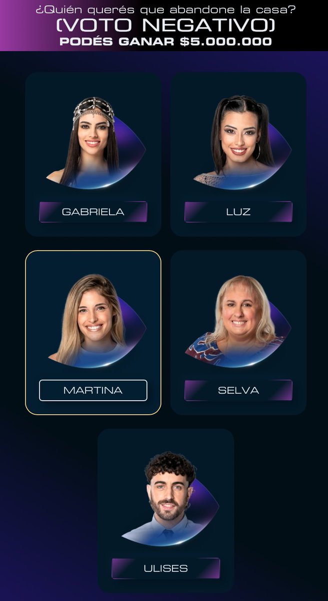 Por cada Iike le doy un voto a Martina al 9009

#GranHermano