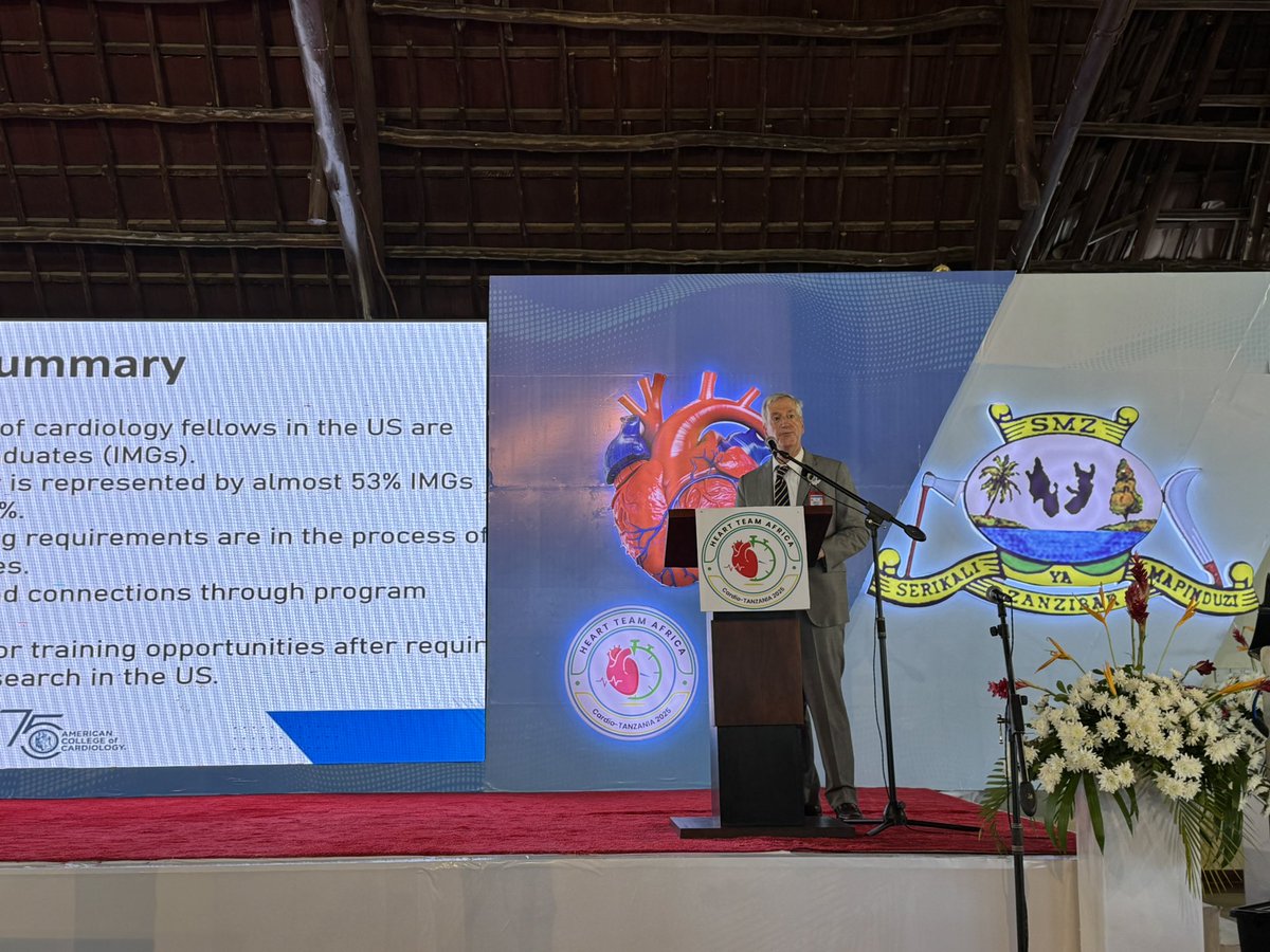 Incredible scientific meeting Heart of Africa CardioTan 2025 Zanzibar with Mazan Albhagdati, Khuzeima Khanbhai, and many others treating heart diseases &amp; STEMI along with ACC in Tanzania! <a href="/HadleyWilsonMD/">B. Hadley Wilson MD</a> <a href="/ACCinTouch/">American College of Cardiology</a>