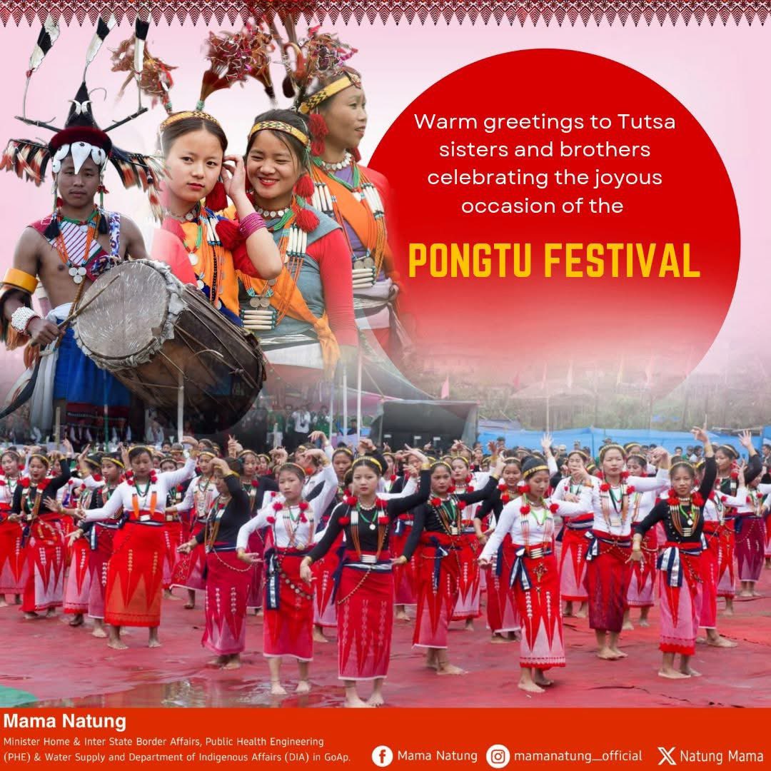 NatungMama's tweet photo. Warmest greetings to #Tutsa community on the joyous occasion of #Pongtu festival. May this vibrant festival bring joy, peace, togetherness &amp; cherished moments into our lives. Happy #PongtuKuh! https://t.co/KM6RTF9ZyE