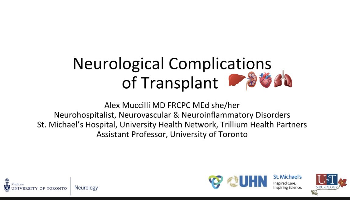 AlexMuccilli's tweet photo. Another amazing year @AANmember San Diego! ☀️🏝️🧠 Great turnout from @uoftneurons and @UofTNeurology staff! Thrilled to be learning from leaders in the field and privileged to talk about 🧠 complications of transplant, an important topic for the @Neuro Hosp! https://t.co/IctYmRNCr2