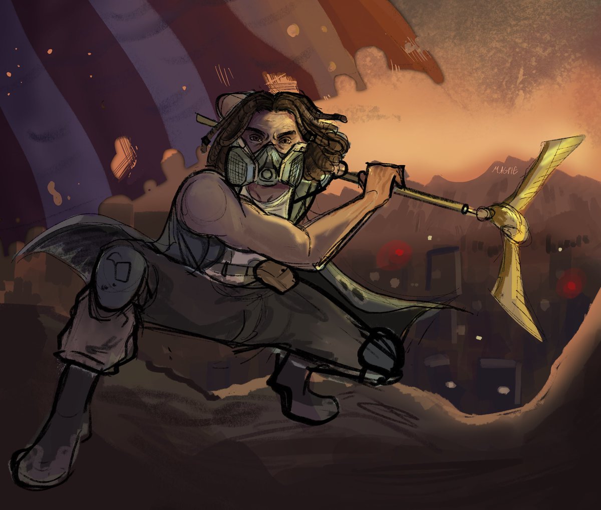 Mourningmagpie's tweet photo. Hour and a half Ulysses sketch :0
#FalloutNewVegas #LonesomeRoad https://t.co/KhAkxoLDwh