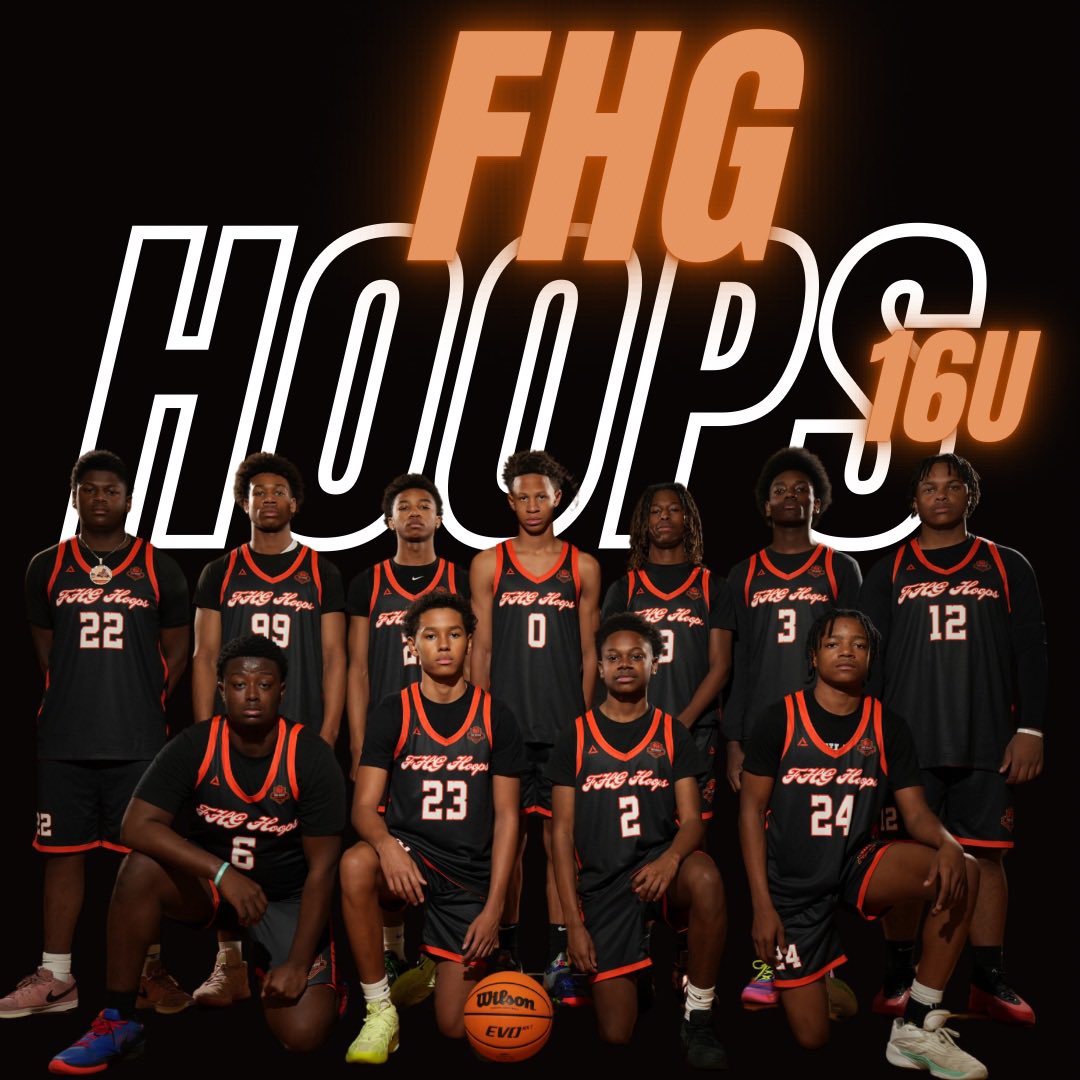 Introducing FHG Hoops 16U 2025 squad! 3 days until the start of a great season ahead. 

Time to make some noise. 🏀

(Not pictured: Dinari Givens)