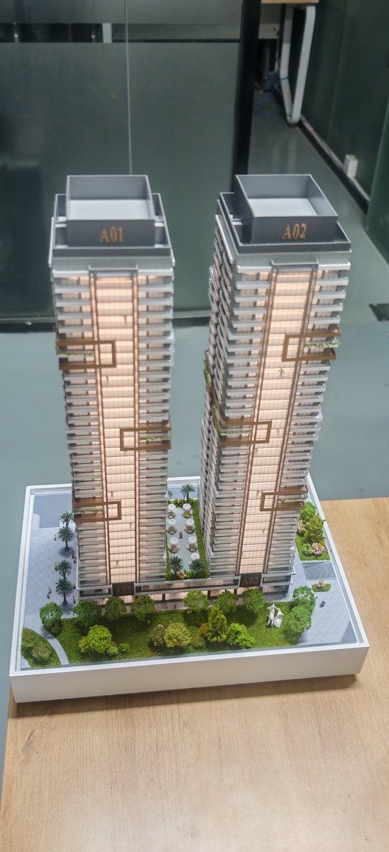 HaruLHAMODEL's tweet photo. 🏢🏢Just finished the architectural model project, come and discuss with me whether it is perfect #buildingmodel #scalemodel #scale #3dprint #architecturalmodels https://t.co/wSHOWbOFUe