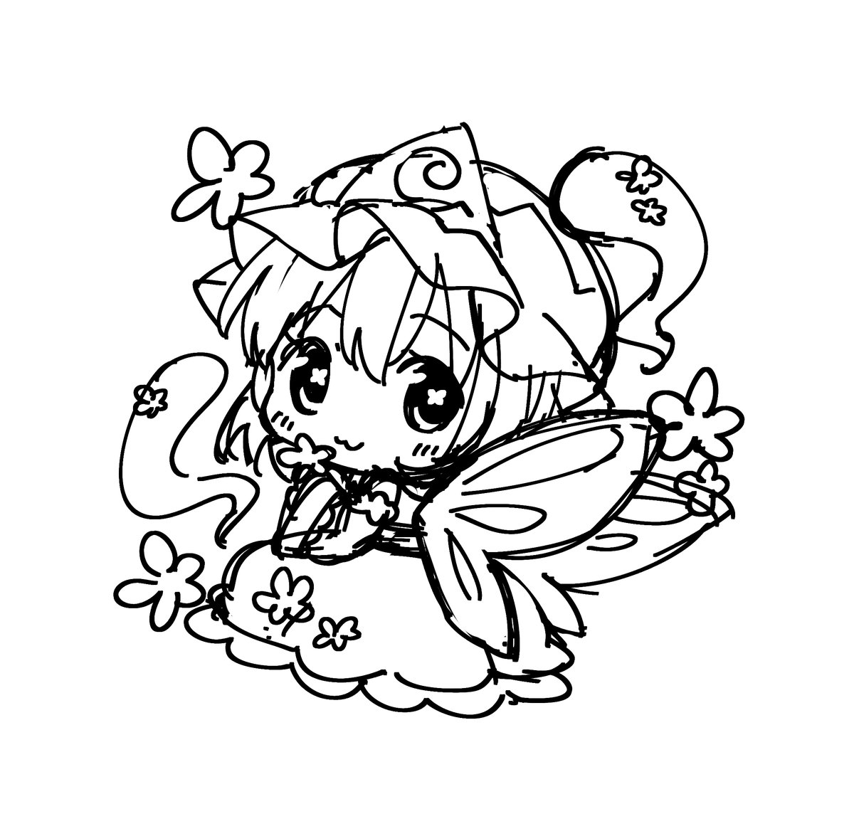 西行寺幽々子 「きゅるるん 」|南瓜かぷちー🎃漫画連載中のイラスト