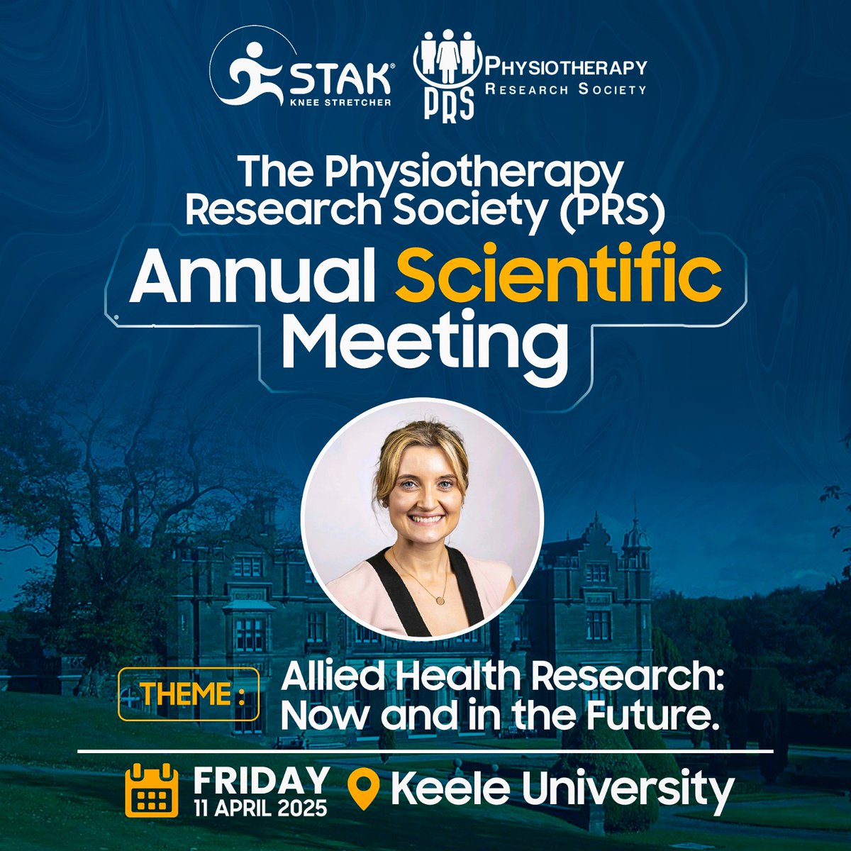 An exciting day of groundbreaking research, expert insights, and collaboration across the allied health community. Don’t miss the opportunity to shape the future of physiotherapy! 💡🧠

#PRS2025 #AlliedHealth #STAKKneeStretcher #KeeleUniversity #HealthcareInnovation