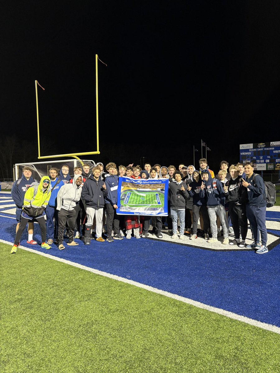 Coach_Nees's tweet photo. Boys win the 2025 Miami East Invitational! https://t.co/miYM8pkXP4