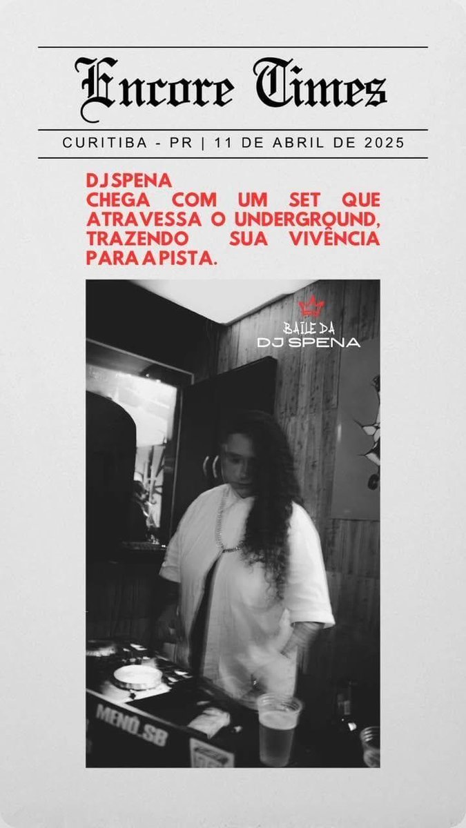 Amanhã tem baile da <a href="/paolaspena/">Dj Spena 🎧</a>!!!!