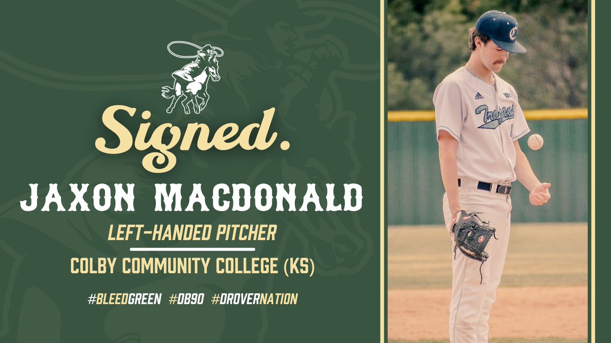 USAO Drover Baseball (@droverbaseball) on Twitter photo We're thrilled to officially welcome LHP Jaxon MacDonald (Winnipeg, Manitoba) to the Drovers Family!
#DroverNation🏇 x #BleedGreen
<a href="/JaxonMacDonald1/">Jaxon MacDonald</a> | #DB90 We're thrilled to officially welcome LHP Jaxon MacDonald (Winnipeg, Manitoba) to the Drovers Family!
#DroverNation🏇 x #BleedGreen
<a href="/JaxonMacDonald1/">Jaxon MacDonald</a> | #DB90