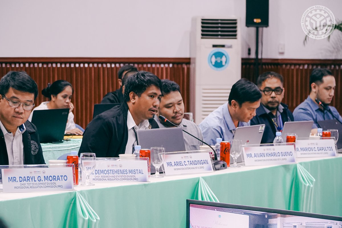 tesdaofficial's tweet photo. As part of the efforts to establish a seamless and integrated journey for learners, TESDA took part in the Data Harmonization Meeting with DepED, CHED, and the Second Congressional Commission on Education (EDCOM II) held recently at the TESDA Women's Center in Taguig City. https://t.co/H63SmrxuA4