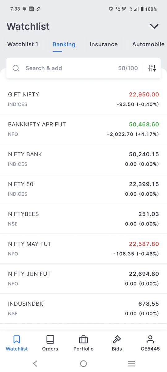 AMITJHAMB13's tweet photo. @zerodha @TradersZerodha just took this screenshot, is this correct reflection, never seen BN Fut or Nifty showing pre open level before 9 am. And BN apr Fut was closed at 50468 then where is 4.17% gapup https://t.co/ElnhssqzpW