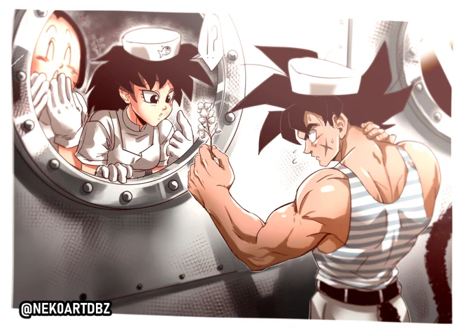 'There aren't no roses at the sea' #Dragonball #Fanart