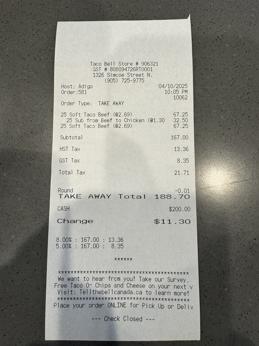 GnobGaming's tweet photo. Just spent $188.70 at @tacobell…you dont want to miss tonight’s stream TRUST ME 😂🌮🌮🌮🌮🌮🌮🌮🌮 https://t.co/l1Jdf5aygp