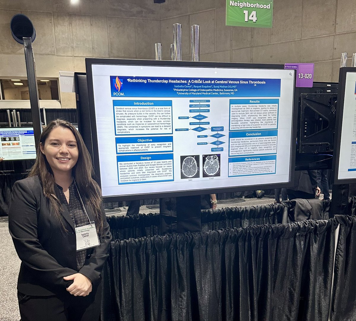 CanutIsabella's tweet image. Had the best time at this year’s AAN annual conference in sunny San Diego. Grateful for the opportunity to have received the Diversity Scholarship, presented research, and meet an amazing group of future neurologists 🧠
#AANAM2025