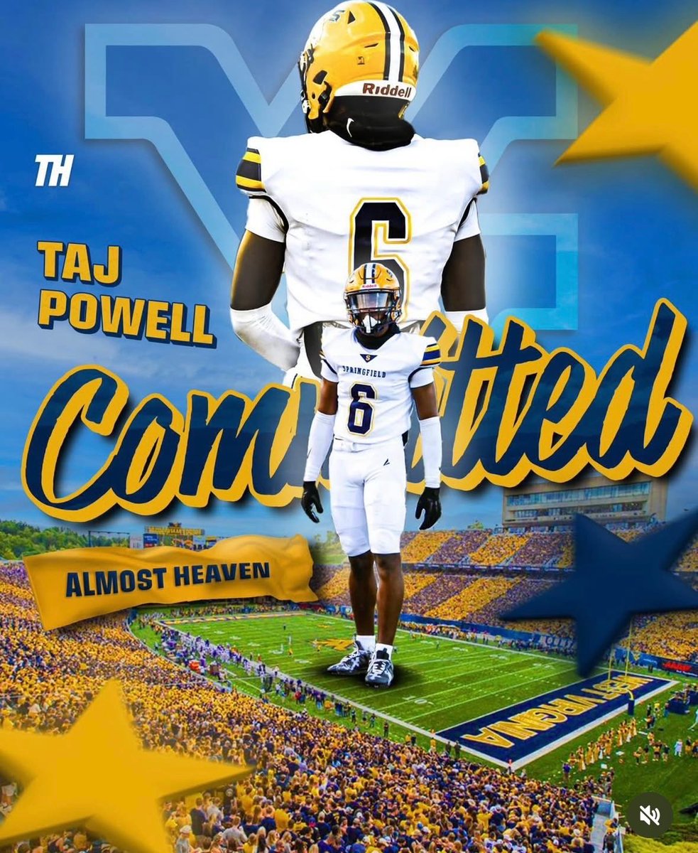 Congrats to Taj!
Let’s Go!
⁦<a href="/WVUfootball/">West Virginia Football</a>⁩