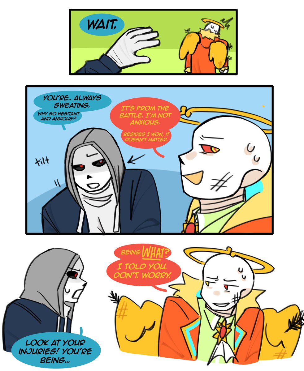 lavishwhisper's tweet photo. concern for eachother (9/13)
#swapdream #dustsans #swaddust https://t.co/PkivGKJ7FW