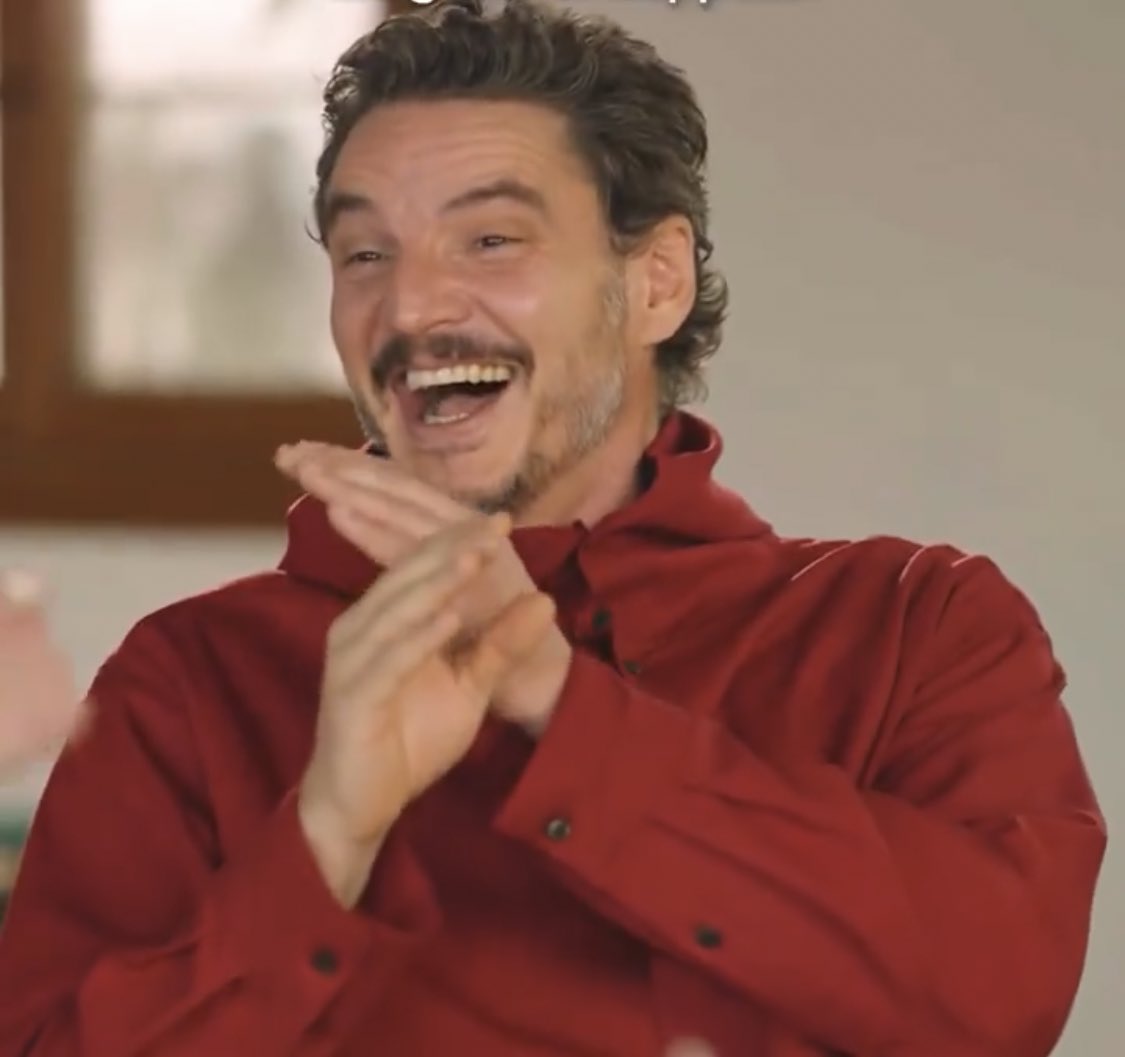 nashndiaz's tweet photo. pedro pascal brings so much joy into the world and you're gonna sit here and tell me you don't like him just because he is finally getting his big break??? why not just bask in his joy with him???? https://t.co/kjluSnmlDw