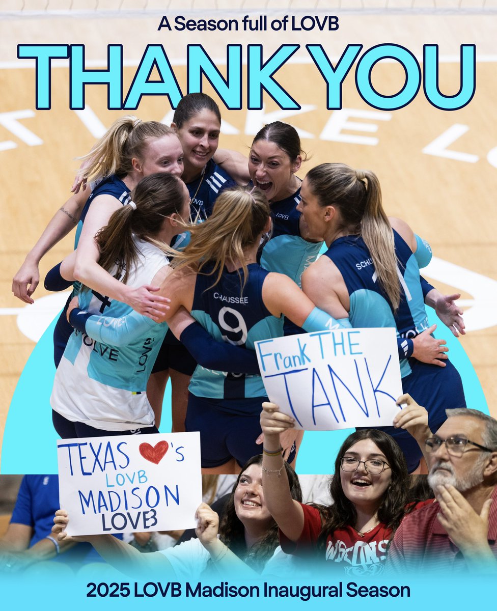 A season to remember. Thank you for the LOVB &amp; support all season long 🫶 We will be back next year.