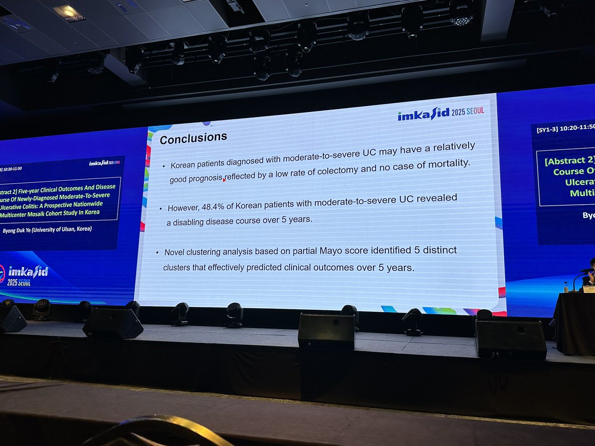 Sun-Ho Lee MD PhD (@sunholee15) on Twitter photo 5 year clinical outcome data from a Prospective Nationwide Multicenter Korean New Onset UC Cohort (Mosaik) Study by <a href="/BDYE_IBD/">Byong Duk Ye</a> <a href="/imkasidkorea/">IMKASID</a>
<a href="/guthealthmd/">Dr Mark Silverberg</a> <a href="/sang_hyoung/">Sang Hyoung Park</a> 5 year clinical outcome data from a Prospective Nationwide Multicenter Korean New Onset UC Cohort (Mosaik) Study by <a href="/BDYE_IBD/">Byong Duk Ye</a> <a href="/imkasidkorea/">IMKASID</a>
<a href="/guthealthmd/">Dr Mark Silverberg</a> <a href="/sang_hyoung/">Sang Hyoung Park</a>
