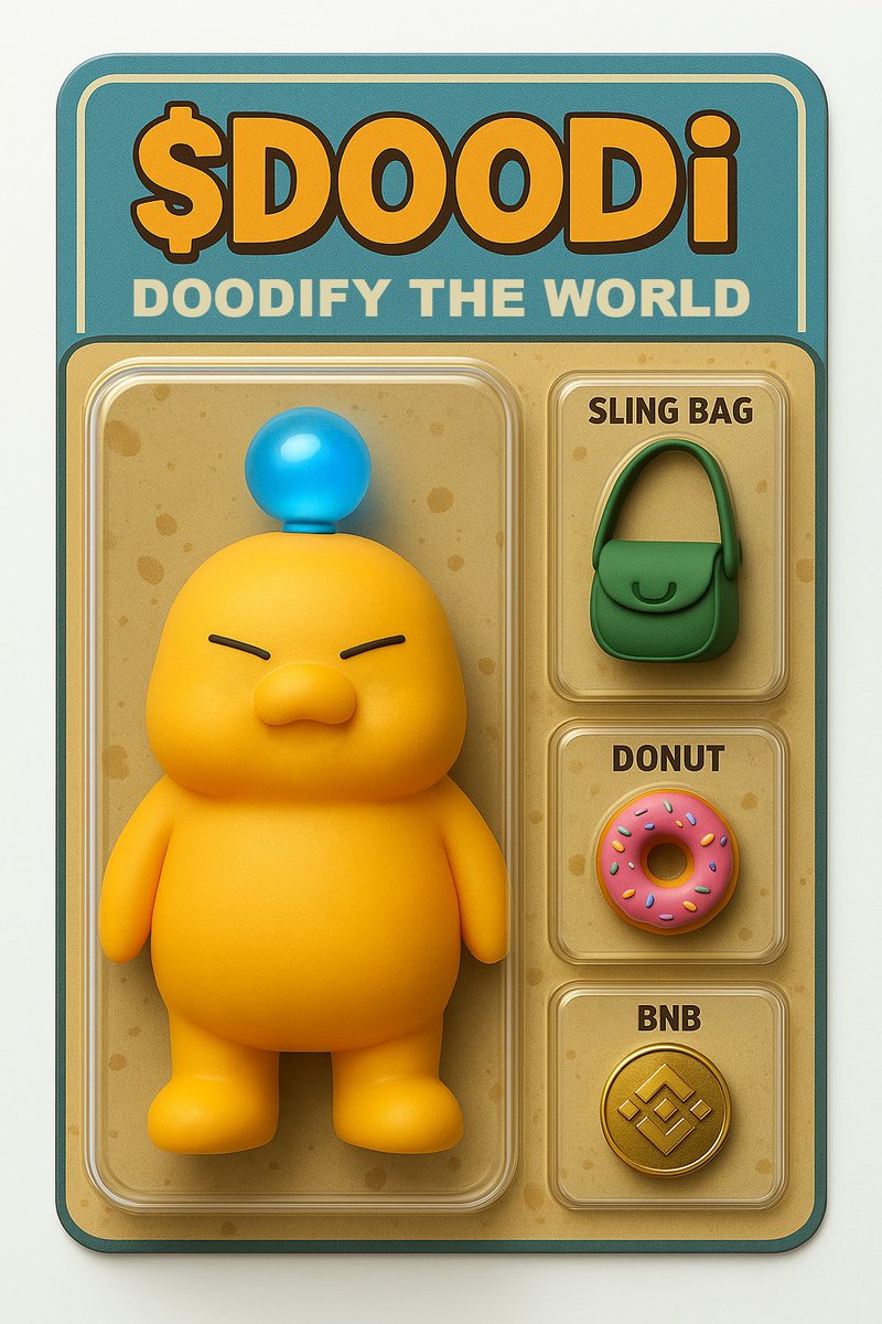 I need this little Doodi buddy on my desk IRL🧡✨
Comes with a donut🍩, a cute sling bag👜, and BNB bling💰—pure chill energy!
Can’t wait for <a href="/DoodiPals/">DoodiPals</a> merch drops😍 Let’s #DoodifyTheWorld together!
Much love to the $DOODi fam for the joy, vibes, and memes💫