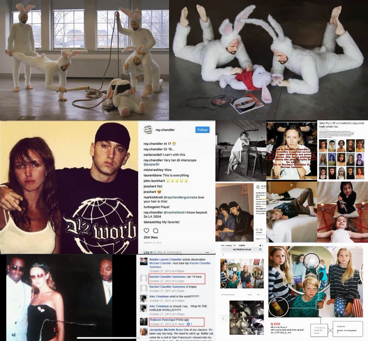 Christos430's tweet photo. Who is Ray Chandler?
What service does Rachel Chandler provide?
What is a "handler"?
What does the "C" stand for in "Chandler"?
Procurer of Ch_____ ?
What is a #GateKeeper ? Allow or deny access? For who?
For what? #DifficultTruths
#Symbolism meaning of "Bunny ears".
#Symbolism of #FollowTheWhiteRabbit ?
THINK #DarkWeb #HiddenLinks #Epstein #HumanTrafficking
#HiddenInPlainSight
"for to the wise the subject of the symbol is obvious, while to the ignorant the figure remains inscrutable." M.P. Hall
#EverythingHasMeaning #EverythingIsConnected
"Allison Mack x 100"
The Truth is right in front of you. Yet most choose not to see.
#AliceInWonderland