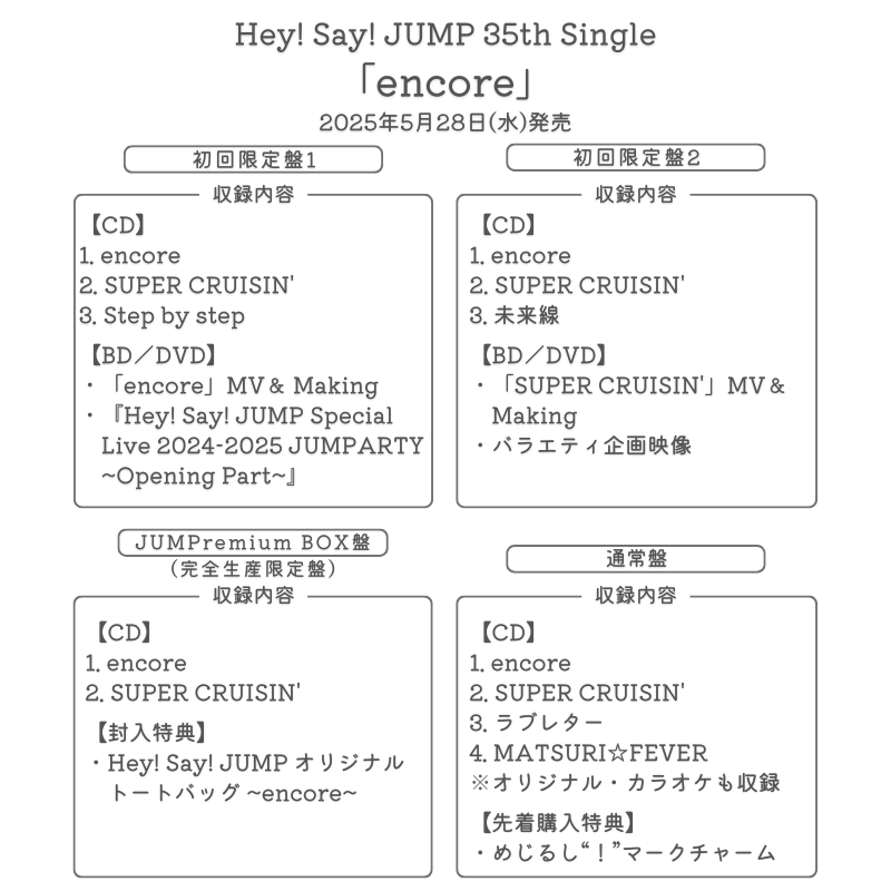 encore 【JUMPremium BOX盤 (完全生産限定盤)】 (CD+GOODS