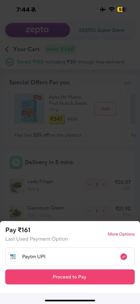 revappa's tweet photo. @ZeptoNow what's d maths behind this?! This keeps happening every now&amp;then. 15 days ago..without free delivery coupon if it showed X amount then after applying the ₹30 coupon it used to minus only ₹2 or so from d Xamount..pls clarify..or is it a #HisaabBarabar kind of fraud ?! https://t.co/5WJounkQ0f