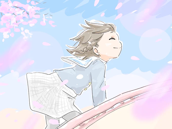 ゴキゲンな春  #育児絵日記 