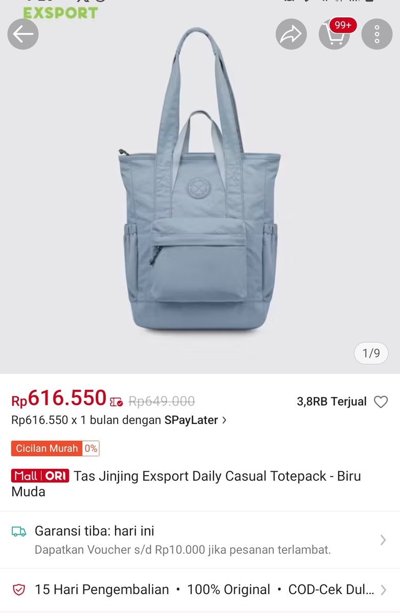 bbyjakesim's tweet photo. gais aku mau jual tas export inii masih ada tagnyaa dan belum pernah aku pake, di shopee harga segini aku jual 500k aja deh bisa nego, dijual karena aku punya 2 dengan warna yang sama, yang mau bisa dm aku ya untuk ongkir jabodetabek aku yang tanggung karena sayang ga kepake :))) https://t.co/hFU0kjBaaI