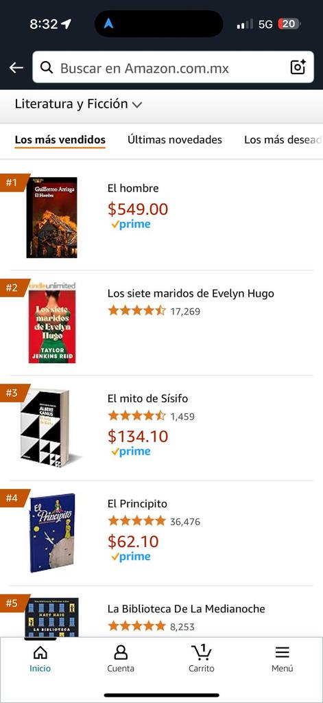 En menos de 24 horas y en preventa #ElHombre ya está el libro más vendido en ficción.