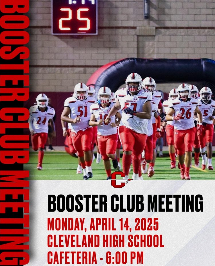 Please join us for the Athletic Booster Meeting!