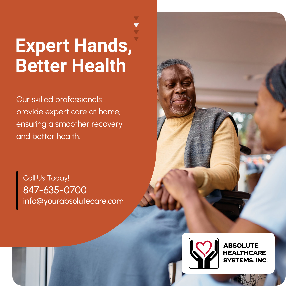 AbsoluteHCS's tweet photo. Our skilled professionals provide expert home care, helping manage medications, monitor health, and improve well-being. Experience quality support for a smoother recovery. Reach out for trusted care today.

#HomeHealthCare #ParkRidgeIL #NursingCare #SkilledNursing #BetterRecovey https://t.co/QN0sCzNX4y