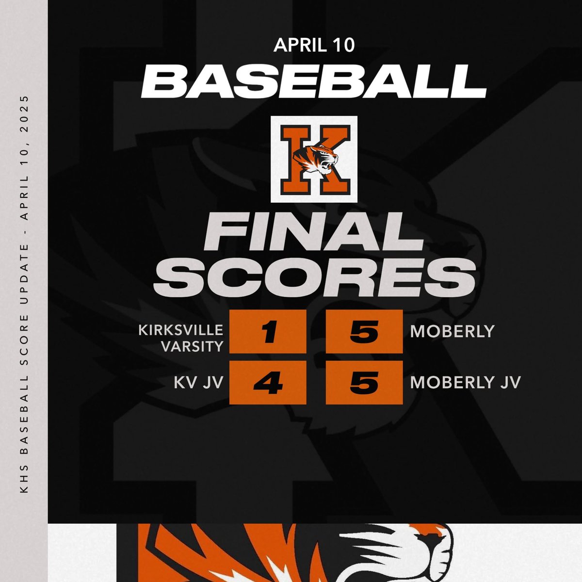 Kirksville Tigers Baseball (@kvbaseball1) on Twitter photo 