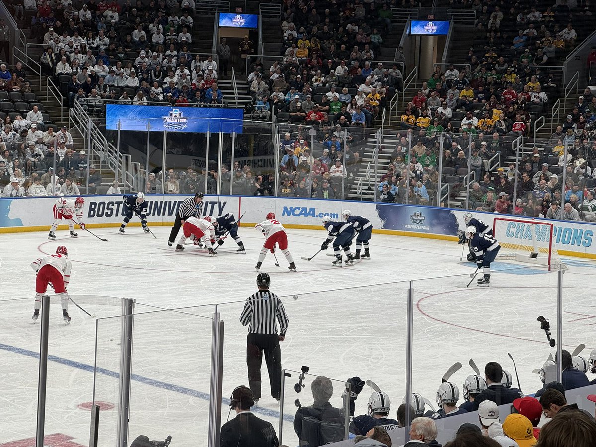 DrMattMatava's tweet photo. @WUSTLortho proud to provide medical coverage of the 2025 NCAA  #MFrozenFour hockey championships in St. Louis. A great event for all true hockey fans. https://t.co/X2td8VJOSO