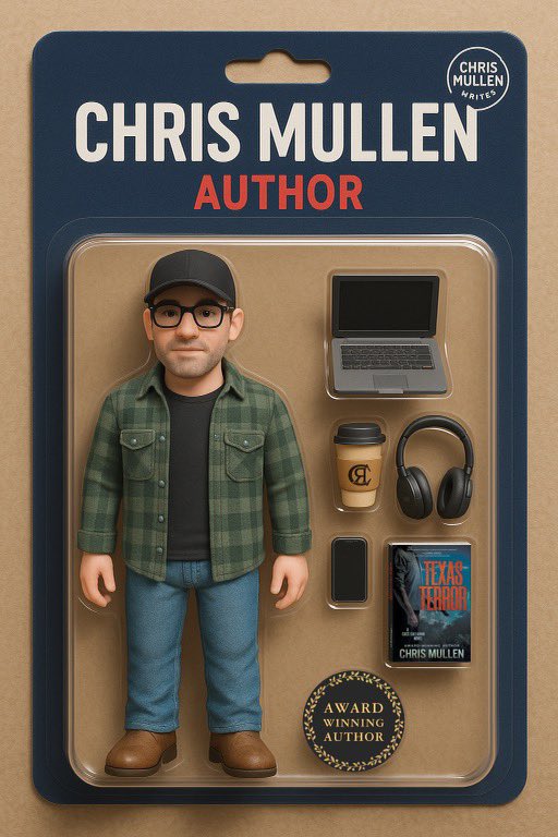 Quick! Someone get me out of this package! I am running out of time. Help by getting your life-sized copy of Texas Terror today!  

Author Figure > Action Figure?

Get your life-sized copy of TEXAS TERROR here:
a.co/d/16vbUdR

#actionfigure #authorslife #trending #read