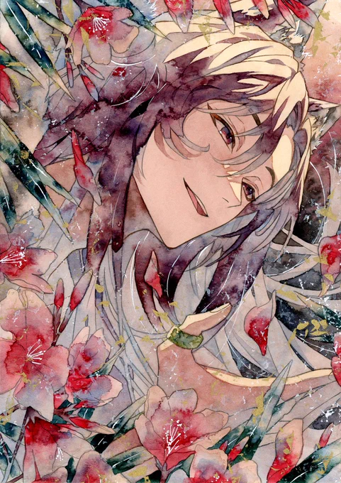#Skeb 納品しました!2回もリクエストいただけて光栄です…!アナログで描かせてもらえてとても嬉しくて、沢山勉強させていただきました…!彼のストーリーが膨らむような、楽しいイラストであれたら嬉しいです!素敵なご縁をくださり本当にありがとうございました!#Commission 