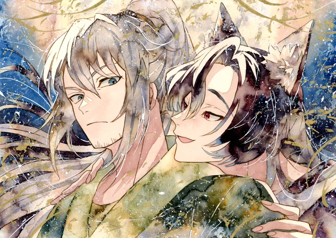 #Skeb 納品しました!2回もリクエストいただけて光栄です…!アナログで描かせてもらえてとても嬉しくて、沢山勉強させていただきました…!彼のストーリーが膨らむような、楽しいイラストであれたら嬉しいです!素敵なご縁をくださり本当にありがとうございました!#Commission 