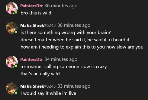 TheRealPainters's tweet photo. Love when someone infers that I am mentally slow on SoT. 😁 (Streamer too) We love when **streamers** can come after people in DMs bullying them over their mental health issues. #SeaOfThieves @SeaOfThieves https://t.co/6MWMDm605t
