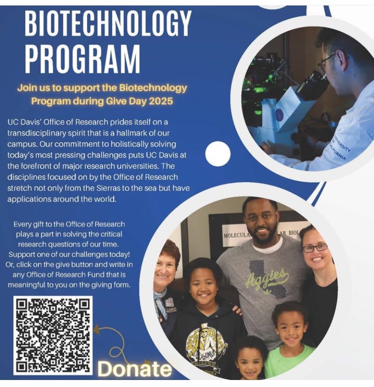 Help support graduate student research thru our Give Day Challenge! #ucdavis #GiveDay2025 #goaggies