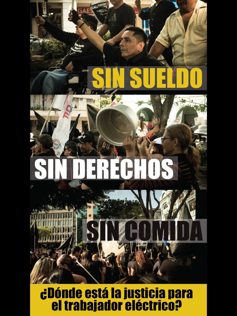 christinasanlu's tweet photo. Los trabajadores de Cnel también tenemos familia!!! Seguimos en la lucha por la vulneración de nuestros derechos y por poder llevar el pan a casa 💪 #JusticiaCnel #Yonogano13mil #HonradosNoDorados @CorteConstEcu @OITAndina @ComiteCNELEP https://t.co/z5ePcZtml1
