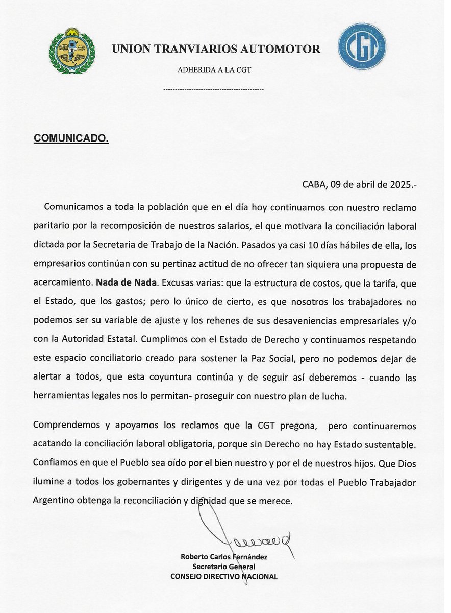 azul_dade's tweet photo. El paro general impactó significativamente en el transporte, afectando trenes, subtes, puertos y vuelos. Sin embargo, los colectivos circularon gracias a la conciliación obligatoria, permitiendo que muchos trabajadores se trasladen a sus empleos.

#ParoGeneral #CGT #Argentina https://t.co/BMnx9CNHw9
