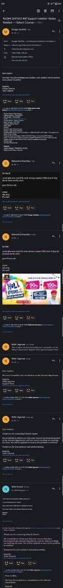 Adityarprakash's tweet photo. @UtkarshClasses what is this. How much time will it take to translate a course?  I am a Hindi medium student and your course notes in english only of UGC net Paper 1. How i will learn and understand. I am attaching email copy for your reference. From 1  month, it's not resolved. https://t.co/GSKuk7tDiD