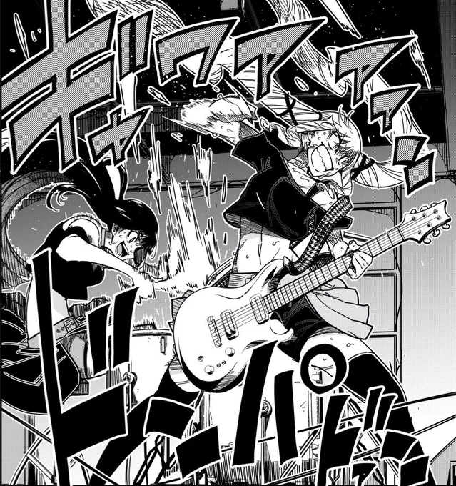 今日はヤンアニ発売日‼️
#ロックは淑女の嗜みでして
51話掲載中! 
オリジナル曲は大詰め…!
#ロックレディ が作曲をやり遂げられた、その理由と「真実」が明らかに…⁉️
そして、その果てにどんな想いが込められた曲になったのか⁉
作中過去一番の激情が爆発しています‼️💥是非喰らいやがって下さい‼️ 