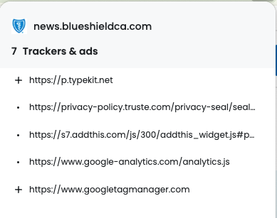 When people ask why Web privacy is important, you can tell them about the time Blue Shield shared their sensitive medical data with Google Ads. <a href="/brave/">Brave</a> users are safe against these privacy-harmful 3p trackers because of the tireless work of filter list maintainers everywhere.